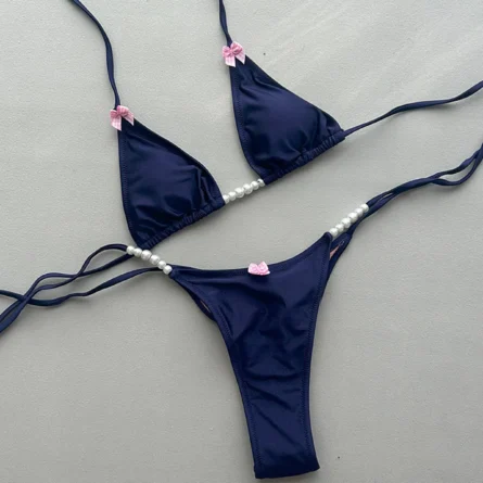 Midnight Pearl Micro Bikini Set