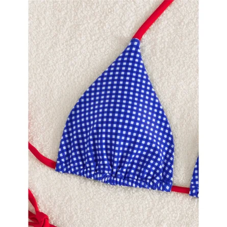 Cape Cod Plaid Cute Bikini Set - Image 6