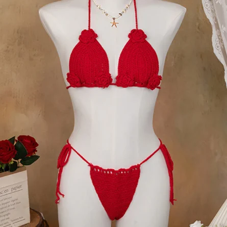 Amalfi Bloom Crochet Bikini Set