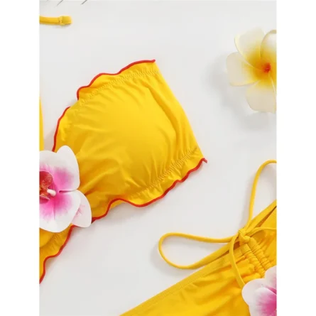 Maui Bloom 3-Piece Bikini Set - Image 4