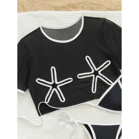 Miami Edge Micro Bikini Set with Crop Cover Top - Image 8