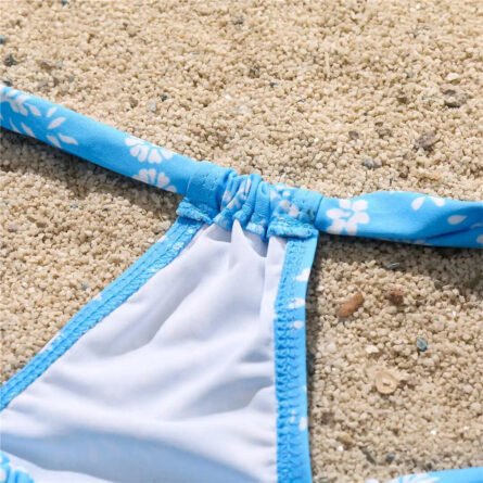 Flower Elegance Halter One Piece Swimsuit - Image 9