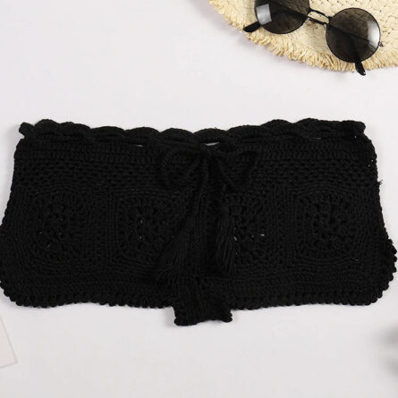 Amore Crochet Boho Bohemian Swim Bikini Shorts - Image 21