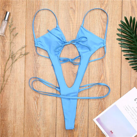 Sultry Tides High Thong Cut Cut Out Swimsuit – Bild 7