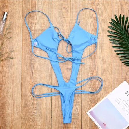 Sultry Tides High Thong Cut Cut Out Swimsuit – Bild 8