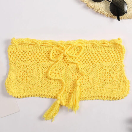 Amore Crochet Boho Bohemian Swim Bikini Shorts - Image 22