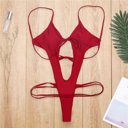 Sultry Tides High Thong Cut Cut Out Swimsuit – Bild 10