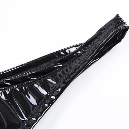 Seductive Noir Leather Bodysuit – Bild 17