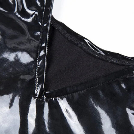 Seductive Noir Leather Bodysuit – Bild 16