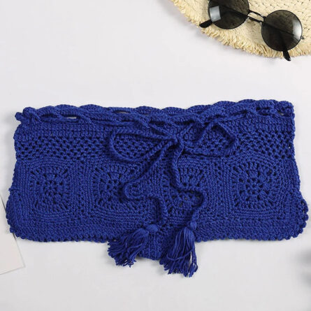 Amore Crochet Boho Bohemian Swim Bikini Shorts - Image 26