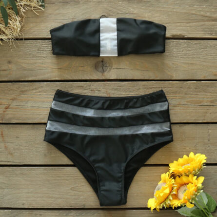 Strapless Dream Mesh High Waist Bikini - Image 6