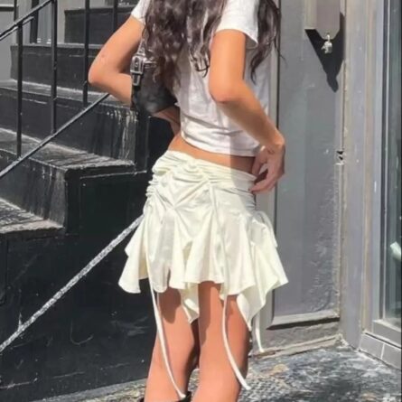 Goth Babe Summer Ruffles Mini Skirt - Image 2