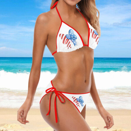 American Dream Bow Triangle Bikini - Image 5