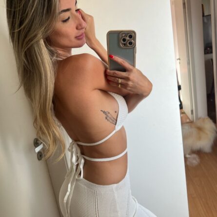 Greek Goddess Glamour Hollow Out Mini Dress - Image 5