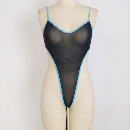 Gamer Girl High Cut High Leg Extreme Thong Bodysuit – Bild 7