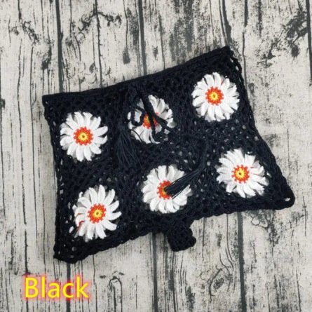 Sunflower Stunner Handmade Boho Crochet Shorts Set - Image 10