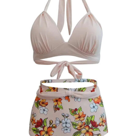Retro Queen Halter High Waist Bikini - Image 15