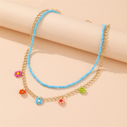 Summer Bloom Bohemian Bead Shell Necklace - Image 22