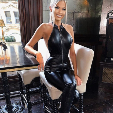 The Ultimate Sexbomb Leather Jumpsuit – Bild 5