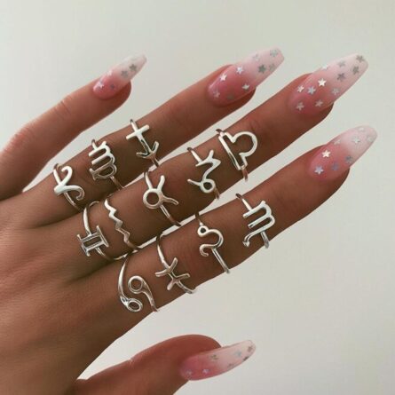 Boho Bliss Silver Gold Ring Set - Image 19