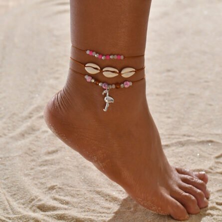 Bohemian Seashell Heart Anklet - Image 29