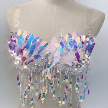 Celestial Sea Goddess Mermaid Bikini Top - Image 9