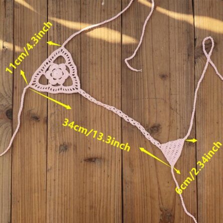 Micro String Cut Out Crochet Bikini Bottom – Bild 34