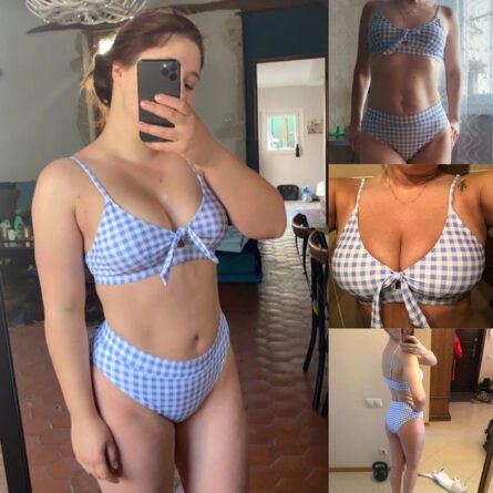 Irresistibly Chic Plaid Bow Bikini - Image 10