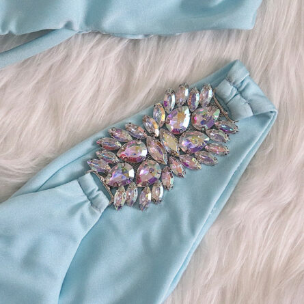 Underboob Shiny Rhinestone Scrunch Butt Bikini - Image 24