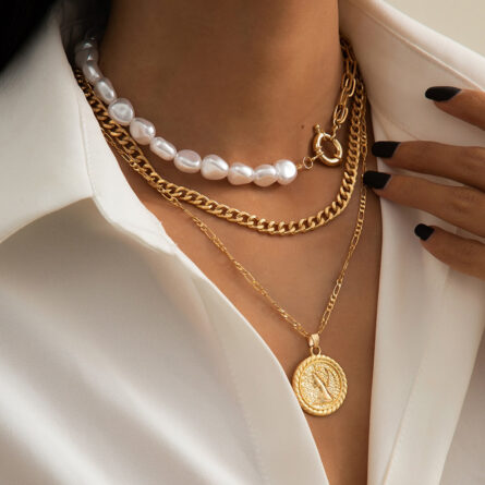Paradise Lost Pearl Coin Pendant Necklace – Bild 22