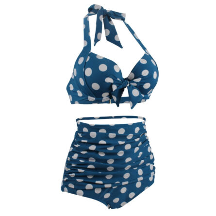 Retro Queen Halter High Waist Bikini - Image 30