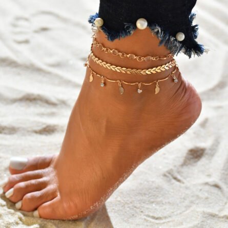 Bohemian Seashell Heart Anklet - Image 27