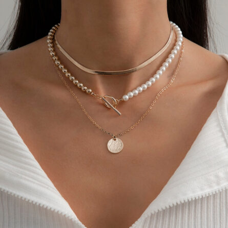 Paradise Lost Pearl Coin Pendant Necklace – Bild 12