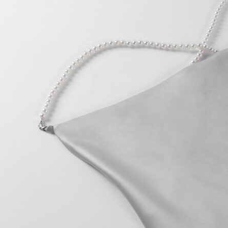 Piece of This Silk Strap Pearl Mini Dress – Bild 20
