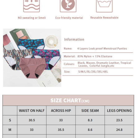 SecureSwim® Period Swimwear Mid Waist Full Bikini Bottom - Image 9
