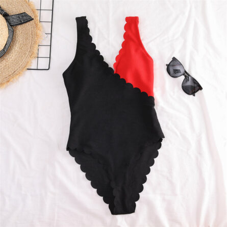 Sexy Scalloped One Piece Swimsuit – Bild 32