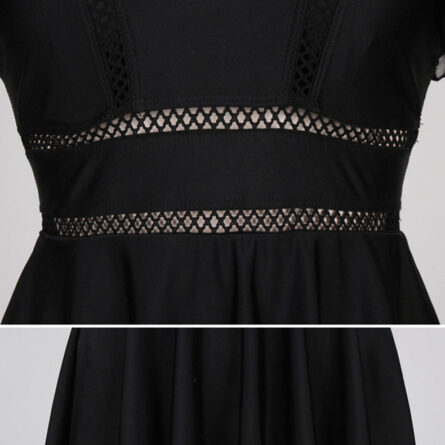 Elegant Waves Modest One Piece Swimsuit Swimskirt - Image 11