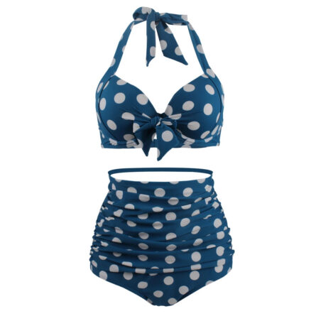Retro Queen Halter High Waist Bikini - Image 29