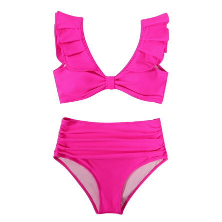 Pacific Paradise Ruffle High Waist Tummy Control Bikini – Bild 19
