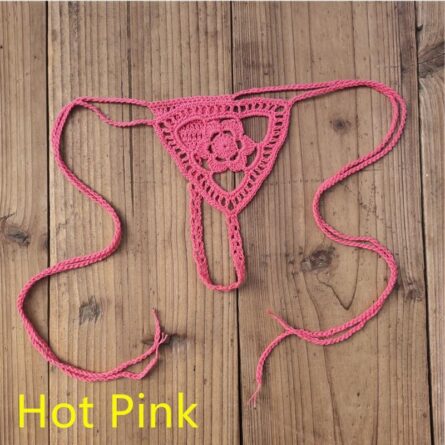 Micro String Cut Out Crochet Bikini Bottom – Bild 5