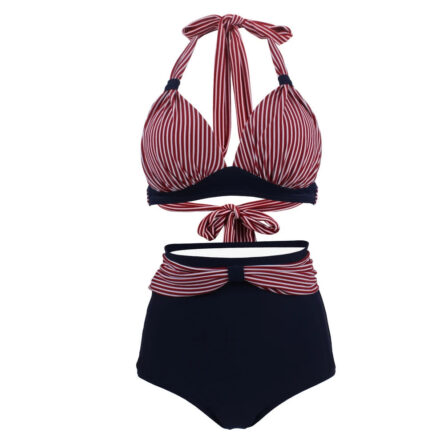 Retro Queen Halter High Waist Bikini - Image 39