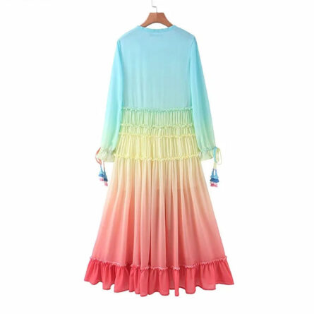 Sunset Serenity Gradient Beach Dress – Bild 11