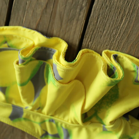 Pure Paradise Ruffle Shoulder Belt Swimsuit - Image 15