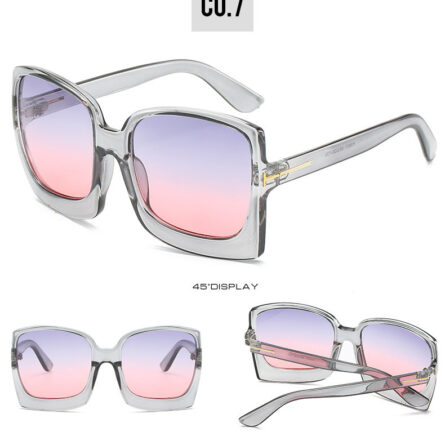 Monaco Oversized Square Sunglasses UV400 - Image 24