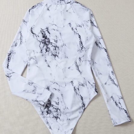 Ocean Drift Long Sleeve Rash Guard Zipper Swimsuit - Image 8