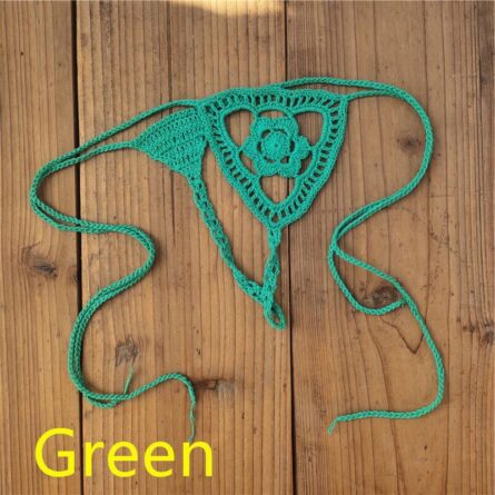 Micro String Cut Out Crochet Bikini Bottom – Bild 29