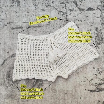 Seaside Chic Handmade Crochet Shorts - Image 11