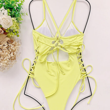 Tassel Dreams Underboob High Cut Out Swimsuit - Image 62