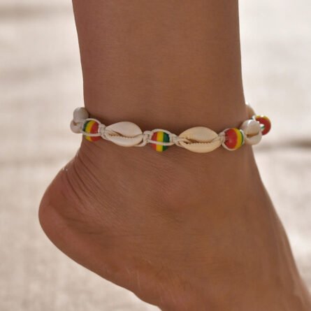 Bohemian Seashell Heart Anklet - Image 9