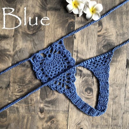 Mini Micro See Through G-strings Crochet Bikini Thongs - Image 15
